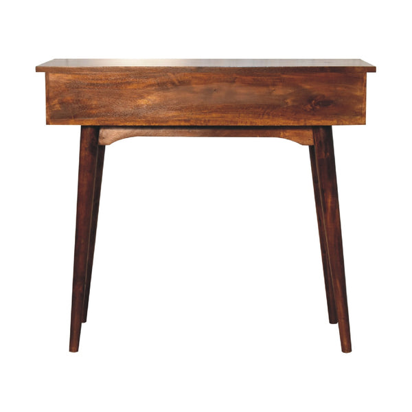 Mango Wood Hallway Console Table with Two Drawers