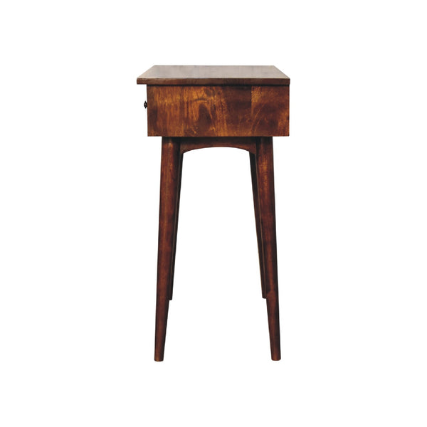 Mango Wood Hallway Console Table with Two Drawers