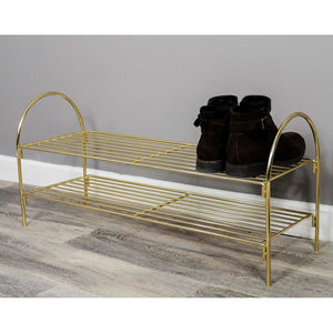 Gold Shoe Rack